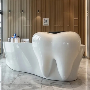 Vòng tròn đặc biệt thiết kế nội thất văn phòng tùy chỉnh quầy lễ tân cho phòng khám Nha khoa nha sĩ Bệnh viện Thẩm mỹ viện khách sạn - Product Image 2