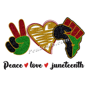 Vente en gros <span class=keywords><strong>de</strong></span> motifs <span class=keywords><strong>de</strong></span> transfert thermique DTF en vinyle à repasser, thèmes Paix, Amour, Juneteenth, pour la personnalisation <span class=keywords><strong>de</strong></span> chemises pour hommes - Product Image 1