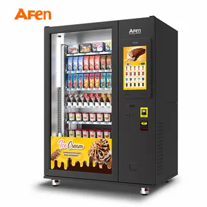 AFEN 24 Hours Self-Service Refrigerated Vending Machines Ice Cream Frozen Food Vending Machine In Manufacturer