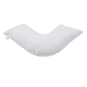 <strong>V</strong> <strong>Shaped</strong> <strong>Pillow</strong> Nursing Maternity Back Support Pregnancy <strong>Pillow</strong> White Duck Feather Filling - Product Image 2