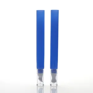 Usine personnalisé bleu rond 100Ml 200Ml imprimé crème pour les yeux Tube pour brillant à lèvres Squeeze Tube en plastique brillant à lèvres emballage cosmétique