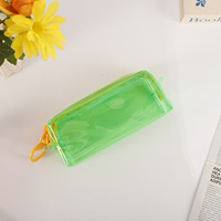 Étui à crayons transparent Emyway P01 / Pochette à crayons en PVC transparente grande capacité avec fermeture éclair personnalisable pour l'école et le bureau