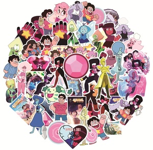 Pegatinas de vinilo de dibujos animados <span class=keywords><strong>para</strong></span> niños y niñas, pegatinas decorativas con bonito universo de Steven, 50 unidades, <span class=keywords><strong>para</strong></span> diario, monopatín, teléfono - Product Image 5