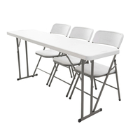 Heißer Verkauf: Moderner 6-Fuß-Klapptisch aus massivem Kunststoff für Bankette, Buffets und Esszimmer – ideal für Werkstätten und Eingangsbereiche