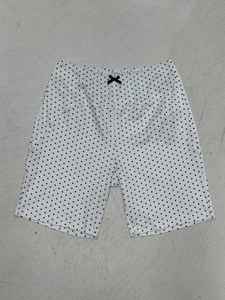 Pantalones hasta la rodilla ajustados en blanco y negro con lunares simples, novedad de verano, pantalones informales Retro básicos para mujer - Product Image 4