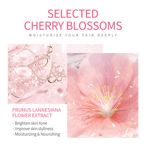 LAIKOU, limpiador <span class=keywords><strong>facial</strong></span> japonés Sakura, hidrata la piel, limpia los poros e hidrata el limpiador para el cuidado de la piel - Product Image 3