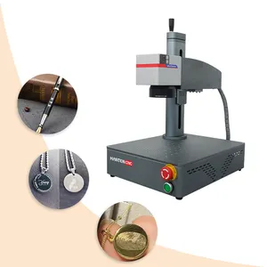 Prix réduit 20 watt fibre laser machine de gravure bijoux métal plaque signalétique laser marquage machine prix