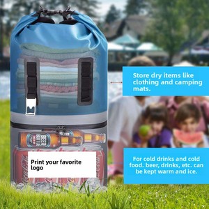 Nouveau <span class=keywords><strong>sac</strong></span> seau isotherme multifonctionnel 20L en tissu maillé <span class=keywords><strong>enduit</strong></span> PVC 500D, étanche, idéal pour l'extérieur et le maintien de la fraîcheur, le plus vendu - Product Image 3