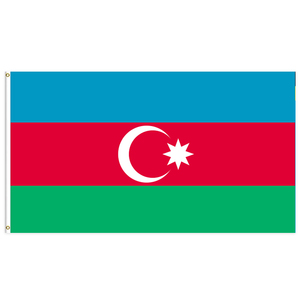 Banderas de Azerbaiyán de Alta Calidad y Económicas, 100% Poliéster, 3x5 Pies, para Eventos del Día Nacional, Desfiles y Celebraciones en la Calle 2026 - Product Image 1