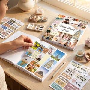 Original Design ZS-PC0075 Vision Board DIY <b>Scrapbook</b> Kit Mindfulness Journal for Female Empowerment Online Retailers - Product Image 5