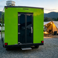 Remorque à pizza haute capacité avec fours à double étage et tiroir de maintien au chaud pour la cuisson en gros et le service rapide lors de festivals