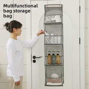 Organizador de Ropa Colgante de 5 Capas para Puerta, Bolsa de Almacenamiento de Tela para Juguetes y Ropa Interior del Hogar - Product Image 1