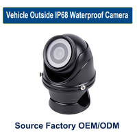 Cámara domo compacta OEM ODM IP68 para vehículos con imagen de 720P, lente de 2.8mm y carcasa de 60mm para sistemas de flotas comerciales