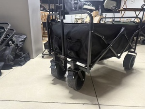 Gerobak Lipat Tugas Berat Mingchan, Kereta Utilitas Portabel dengan Roda Besar untuk Luar Ruangan, Pantai, Taman, Piknik, dan Kios Pasar - Product Image 6