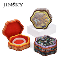 Nouvelle boîte de rangement personnalisée en brocart chinois pour bijoux (bracelets, joncs, colliers, pendentifs, Wenwan) – Coffret cadeau d'emballage de bijoux