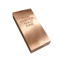 Barre de cuivre pur 1KG 1OZ, tige de cuivre 99,9% pour collection