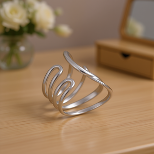 Anillo de Moda Amy Amy A3310 de Acero Inoxidable, Geométrico, Moderno, para Uso Diario, Joyería para Mujer, Regalo - Product Image 2