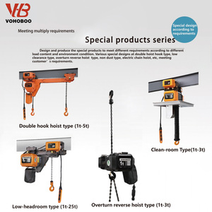 M5 工作负载 500kg 1 吨 2 吨 <span class=keywords><strong>3</strong></span> 吨 5 吨 10 吨 带钩小型电动葫芦 建筑用工业起重机 - Product Image 3