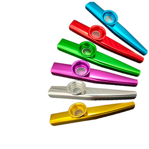 Kazoo en alliage d'aluminium argenté avec membrane diaphragmatique, instruments de <span class=keywords><strong>musique</strong></span> Kazoo - Product Image 2