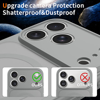 Funda Protectora de Lente a Prueba de Golpes de Alta Calidad para iPhone 18 17 16 15 14 13 Pro Max, con Tacto de Piel, Magnética y Personalizada