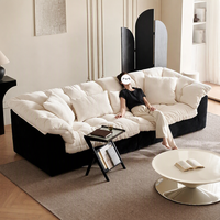 Canapé modulaire en tissu chenille antibactérien, mousse haute résilience, emballé sous vide, meubles de salon