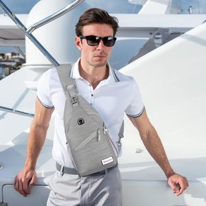 ZOMAKE Sling Bag, Mochila pequeña con bandolera, mochila <span class=keywords><strong>de</strong></span> hombro resistente al agua para viajes, bolsa <span class=keywords><strong>de</strong></span> pecho antirrobo para senderismo - Product Image 1