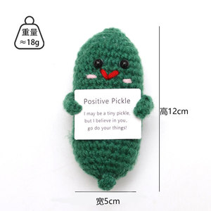 Muñecos de Ganchillo de Energía Positiva, Lindos Mini Patatas de Peluche para Abrazar, Figuras Tejidas a Mano, Artesanías Kawaii, Regalos de Cumpleaños de Ganchillo - Product Image 6