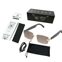 Nouvelles lunettes intelligentes Lunettes de soleil Casque sans fil IPX-5 Étanche Vidéo 1080p Traduction IA haut de gamme Cadre en métal Magnétique