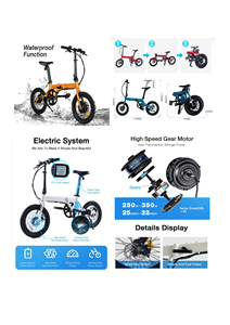จักรยานไฟฟ้า 250W สำหรับการเดินทางในเมือง, จักรยานไฟฟ้าที่ปรับแต่งได้ตามความต้องการ, พับเก็บได้สำหรับการเดินทางประจำวัน - Product Image 4