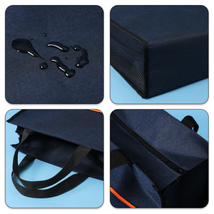 Oukchi Vertical Student Tutoring <b>Bag</b> Oxford Cloth 28x35x11cm Zipper Closure <b>Document</b> Tote For School And Office Use - Product Image 1