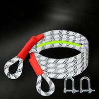 Corde d'escalade robuste avec mousqueton, corde statique de sécurité pour activités de plein air, rappel en roche, sauvetage, travail, nylon haute résistance CN