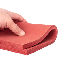 Plaque en mousse de silicone résistante aux hautes températures pour machine de transfert thermique, avec support adhésif, absorption des chocs et mousse d'étanchéité