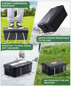 Boîte de jonction électrique extérieure de grande taille IP54 étanche en PP noir, cache-câble d'extension, protection contre les intempéries, protection des prises - Product Image 5