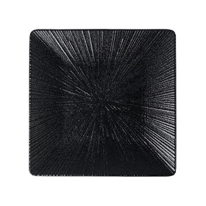 Japanese Square <b>Plate</b> Melamine <b>Black</b> 160035-95 For Restaurant Hotel Meals - Product Image 2