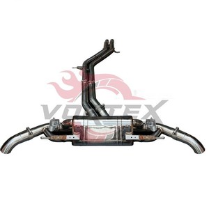 SS304 Vortex valvetronic catback Exhaust สำหรับ Audi Q8 3.0T 2019-2024ประสิทธิภาพของระบบท่อไอเสียพร้อมวาล์วอิเล็กทรอนิกส์แบบคู่ - Product Image 3