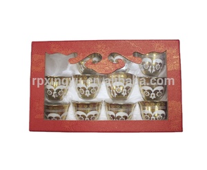 80cc wiederverwendbare kaffeetasse set, gold überzogene tea set - Product Image 2