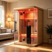 Ruang Sauna Terapi Cahaya Merah SMARTMAK Berkualitas Tinggi Ukuran 2 Orang Seri Spektrum Penuh untuk Dalam Ruangan
