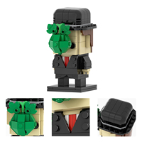 MOC7811 Les Enfants de l'Homme 211 pièces Têtes carrées Personnages de film Blocs de construction éducatifs à assembler et collectionner pour enfants Jouets DIY
