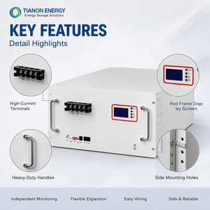 Lithium-Ionen-Akku für Powerpal T-2 Hybrid-Netz CAN-Kommunikation IP20-Schutz LiFePO4 Rack-Montierter All-in-One Speicherakku - Product Image 2