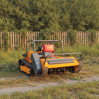 Petit robot tondeuse à gazon, largeur de coupe 800 mm 1000 mm, tondeuse à gazon robotisée pour l'agriculture, type à 4 roues motrices