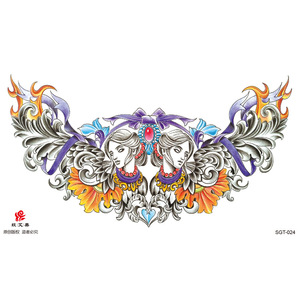 Tatuaje Temporal Grande para <span class=keywords><strong>Mujer</strong></span>, Tatuaje Falso para Pecho, Abdomen, Cintura y <span class=keywords><strong>Espalda</strong></span> - Product Image 4