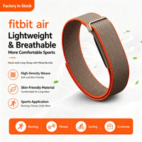 Bracelet de montre en nylon HMJ pour Google Fitbit Air avec logo imprimé, emballage personnalisé