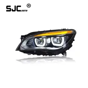 SJC Car Automotive Accessories Lights System for BMW 7 Series M7 F01 F02 Headlights 2009-2015 LED Front Reversing Head Lamps