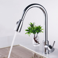 Robinet de cuisine moderne de haute qualité, monotrou, en acier, à poser sur plan, mitigeur pour évier de cuisine