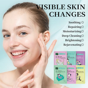 Mascarilla facial de 6 tipos bonita para el cuidado de la piel, mascarilla hidratante reafirmante, suave, fina, antienvejecimiento, 25ml, mascarilla facial <span class=keywords><strong>coreana</strong></span> MOOYAM - Product Image 5