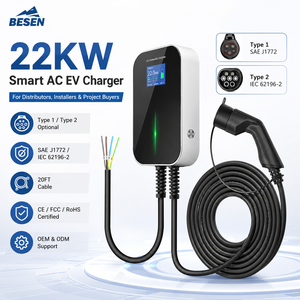 สถานีชาร์จรถยนต์ไฟฟ้า EVSE เครื่องชาร์จรถยนต์ไฟฟ้า 22 กิโลวัตต์ - Product Image 1