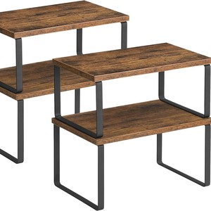 Étagère de rangement en bois pour épices de cuisine, multifonctionnelle, sur pied, simple niveau, forme rectangulaire - Product Image 3