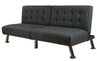 Canapé-lit pliable en tissu moderne et abordable pour salon, assemblage facile KD, garantie 1 an