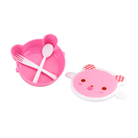 Boîtes de conservation pour aliments pour bébés en plastique sans BPA avec couvercle, bol à collation, boîte à bento de dessin animé, articles de première nécessité pour enfants, camping portable