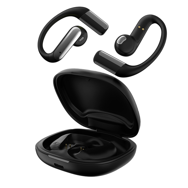 OEM Wireless Sports Earphones Ear-Hook Design Voice Touch Control Bass Boost BT 5.4 Dynamic Driver Type-C Charging OWS Earbuds